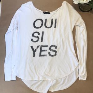 Yes long sleeve tee